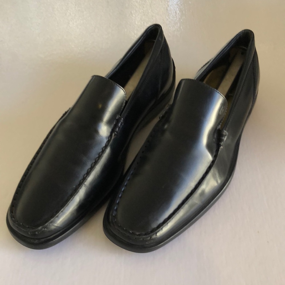 TOD’S Men’s Black Leather Driving Loafers Size 7 - Picture 1 of 15